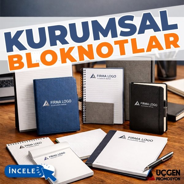 Kurumsal Bloknotlar - Ankara Üçgen Promosyon Ürünleri