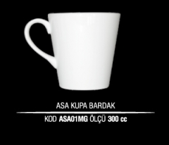 Ankara Porselen Asa Kupa Bardak ASA01MG (Seramik Değildir)